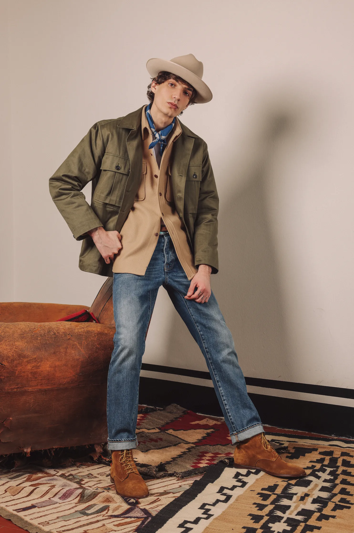 965 John Japan Denim Cimosato 5 Tasche Regular Fit Stone Wash - L33'' sold by Fortela product image thumbnail 5