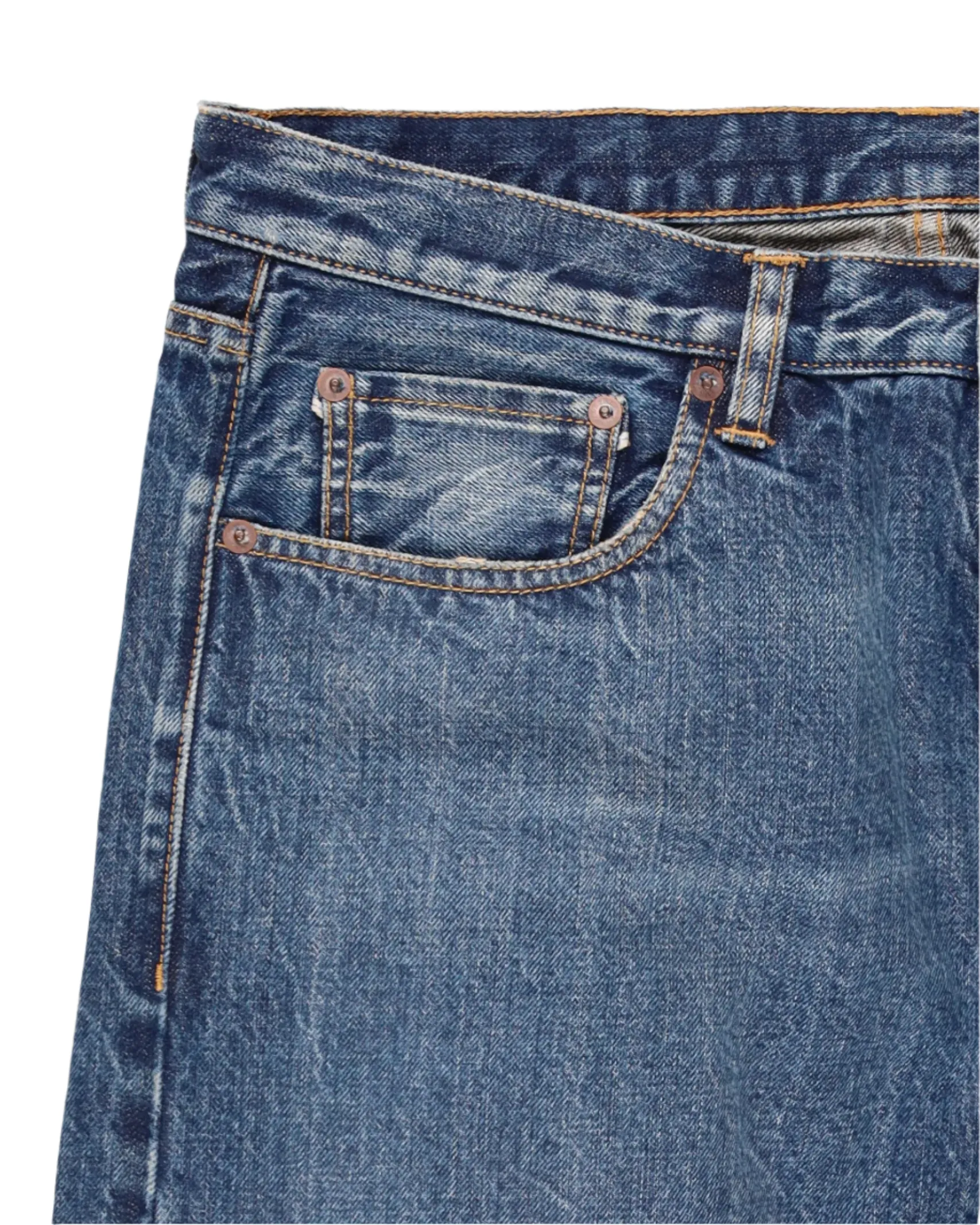 965 John Japan Denim Cimosato 5 Tasche Slim Fit Custom Wash - L33'' sold by Fortela product image thumbnail 3