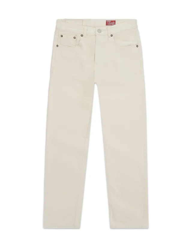 JohnJap Denim Cimosato 5 Tasche Regular Fit Ecrù - L29'' made by Fortela