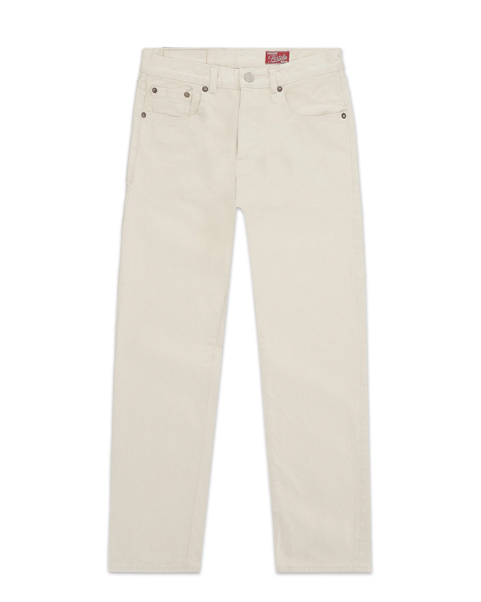 JohnJap Denim Cimosato 5 Tasche Regular Fit Ecrù - L29'' sold by Fortela