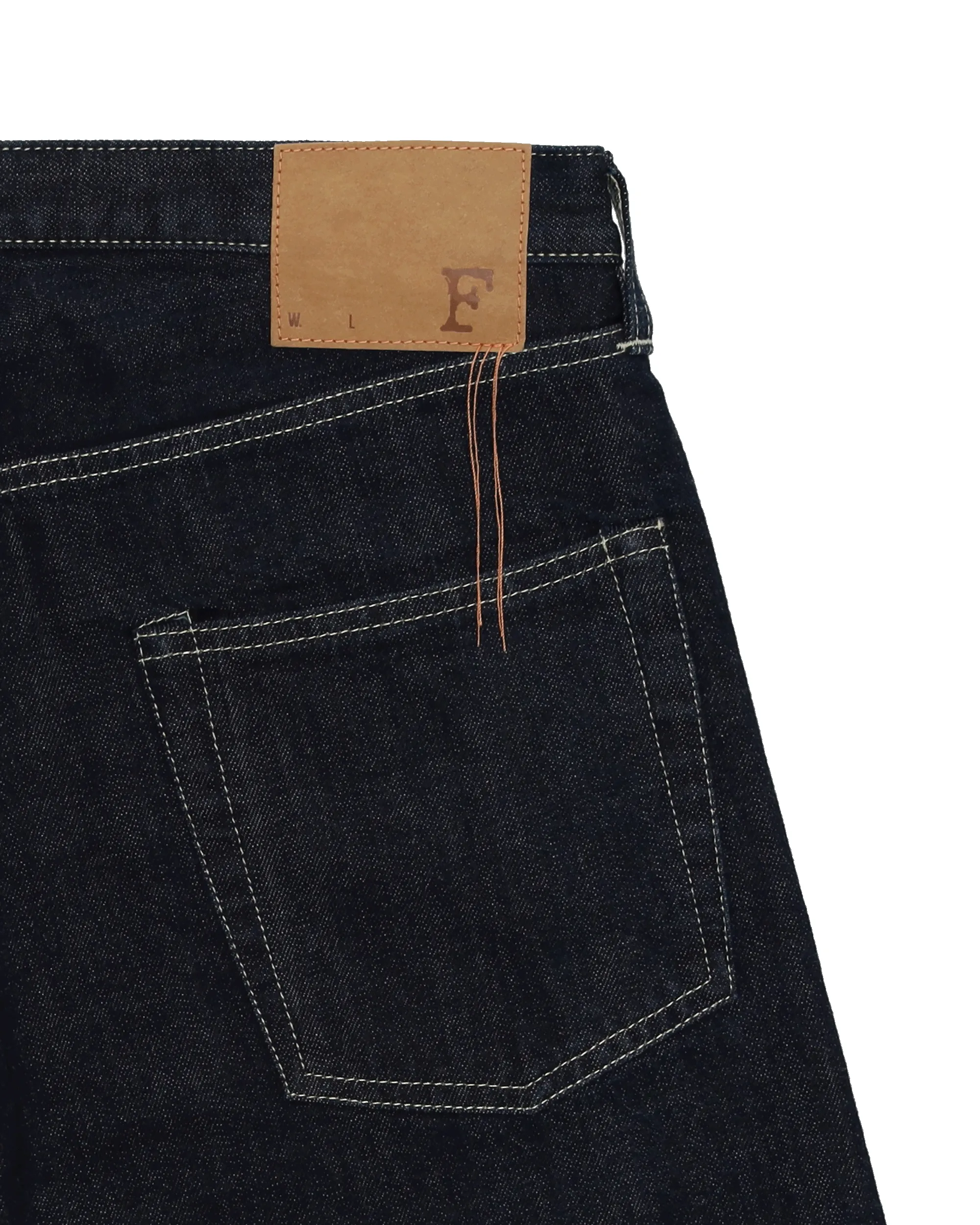 Unclejohn Japan Denim Cimosato 5 Tasche a Vita Alta Indigo Rinse - L33'' sold by Fortela product image thumbnail 4