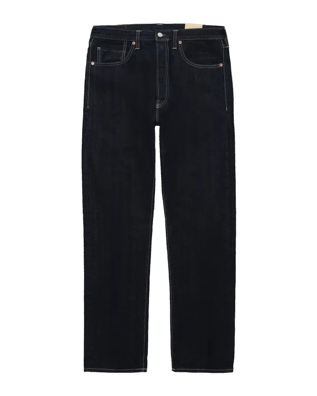 Unclejohn Japan Denim Cimosato 5 Tasche a Vita Alta Indigo Rinse - L33'' made by Fortela