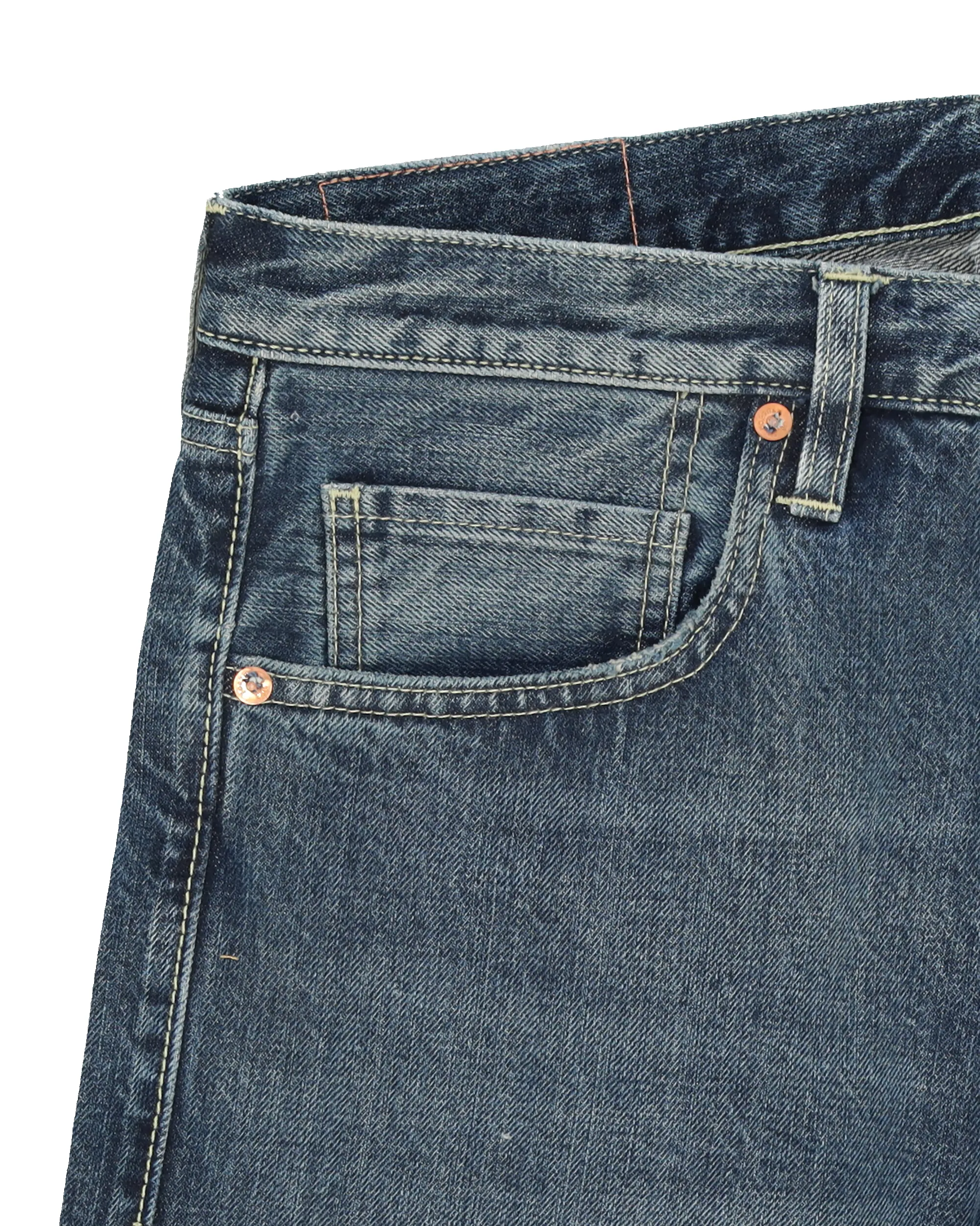 Unclejohn Japan Denim Cimosato 5 Tasche a Vita Alta Custom Wash - L29'' sold by Fortela product image thumbnail 5