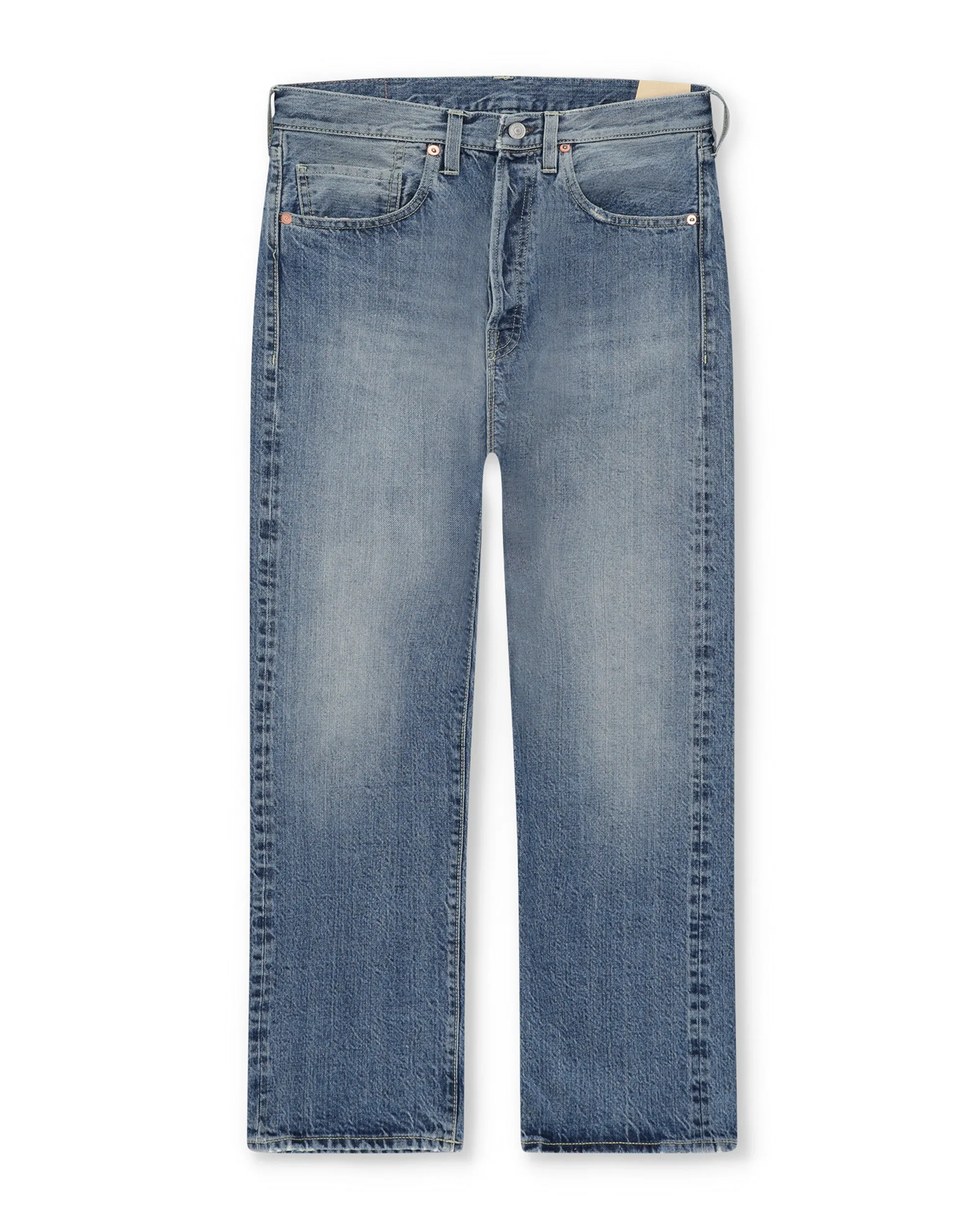 Unclejohn Japan Denim Cimosato 5 Tasche a Vita Alta Stone Wash - L29'' sold by Fortela