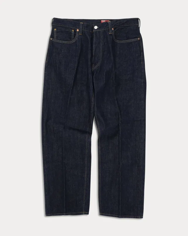 914 Leo Japan Denim Cimosato 5 Tasche Regular Fit Indigo Rinse - L29'' made by Fortela