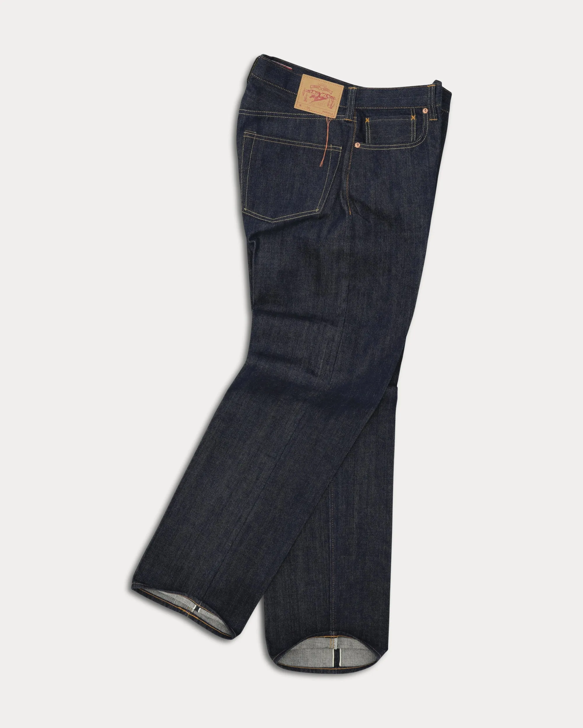 914 Leo Japan Denim Cimosato 5 Tasche Regular Fit Raw - L33'' sold by Fortela product image thumbnail 3