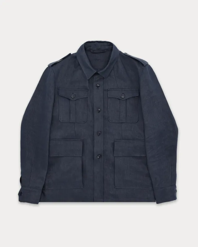 Owen Giacca Sahariana In Lino made by Fortela