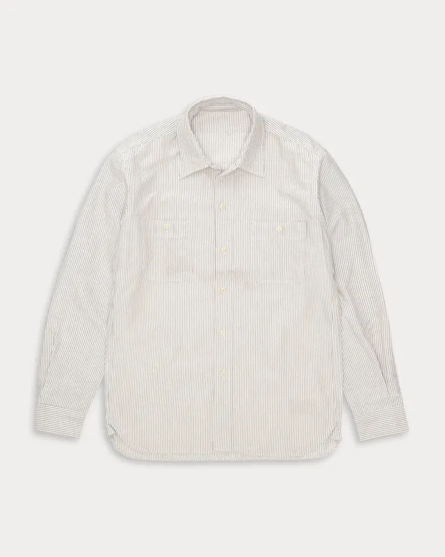 Work Camicia In Cotone Oxford A Righe made by Fortela