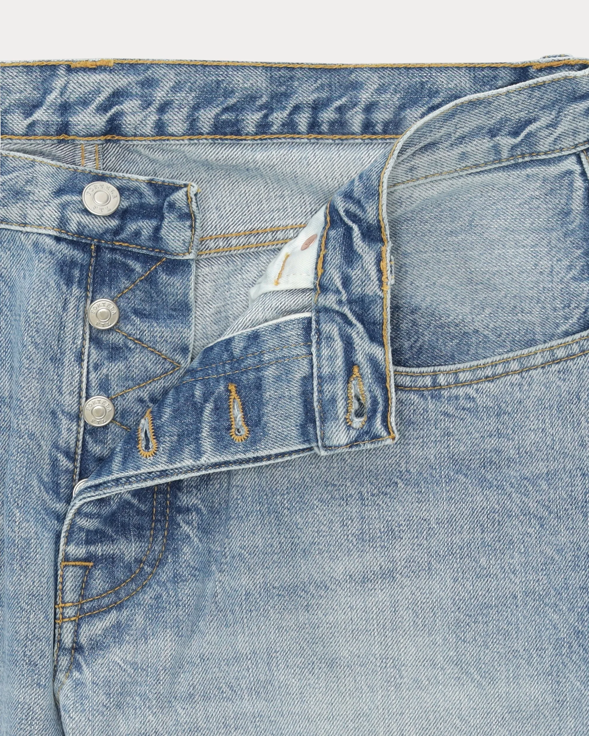 965 John Japan Denim Cimosato 5 Tasche Regular Fit Custom Wash - L33'' sold by Fortela product image thumbnail 4