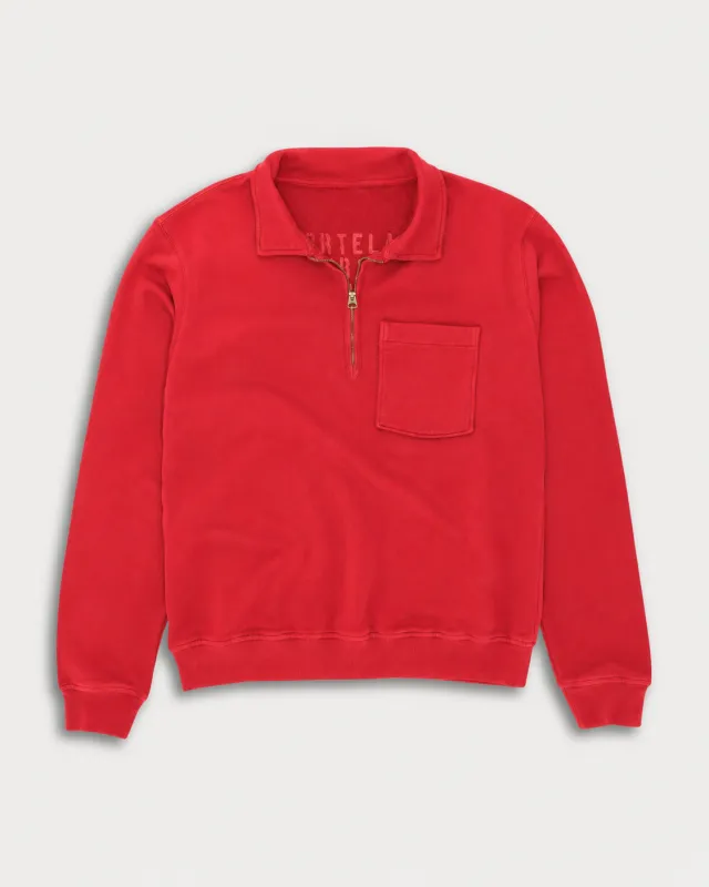 Yale Felpa In Cotone Felpato Con Colletto E Zip made by Fortela