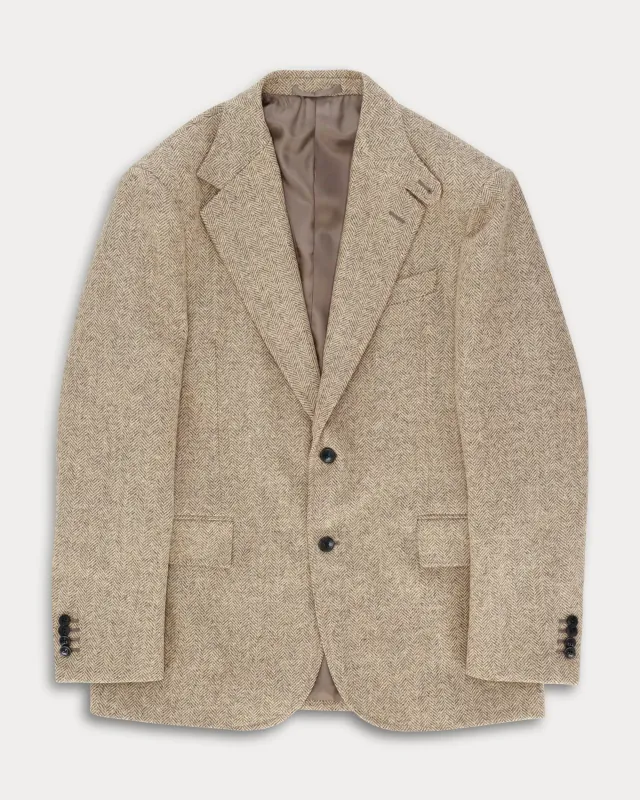 Bernardo Giacca Classica in Herringbone made by Fortela