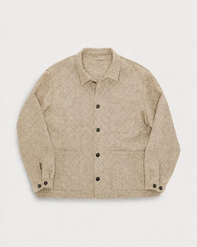 Tristan Giacca in Lana Herringbone made by Fortela