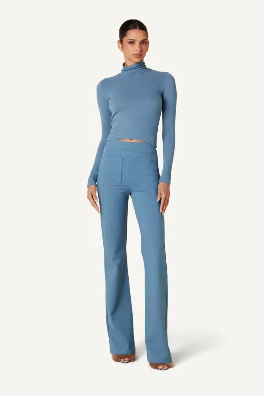 ILIANA STRETCH KNIT TROUSER | CAMEO sold by Sablyn
