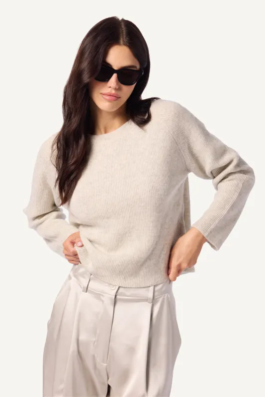 DEAN CASHMERE CREWNECK SWEATER | BLIZZARD sold by Sablyn