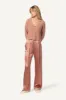 BIANCO CASHMERE CHUNKY WAFFLE STITCH  CROPPED V-NECK CARDIGAN | DEEP APRICOT sold by Sablyn
