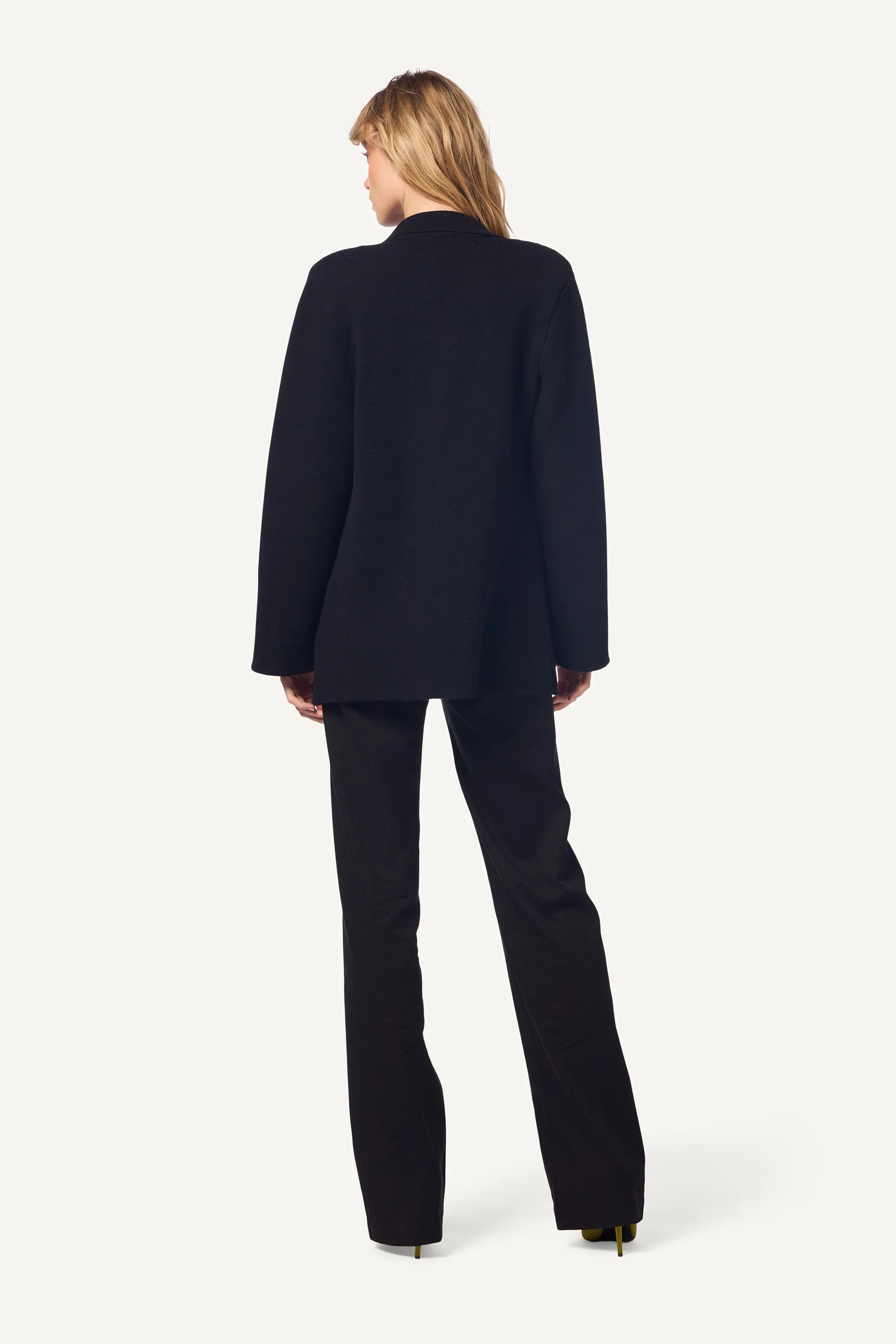 VIVIAN RELAXED DOUBLE BREASTED CASHMERE BLAZER | BLACK sold by Sablyn product image thumbnail 3