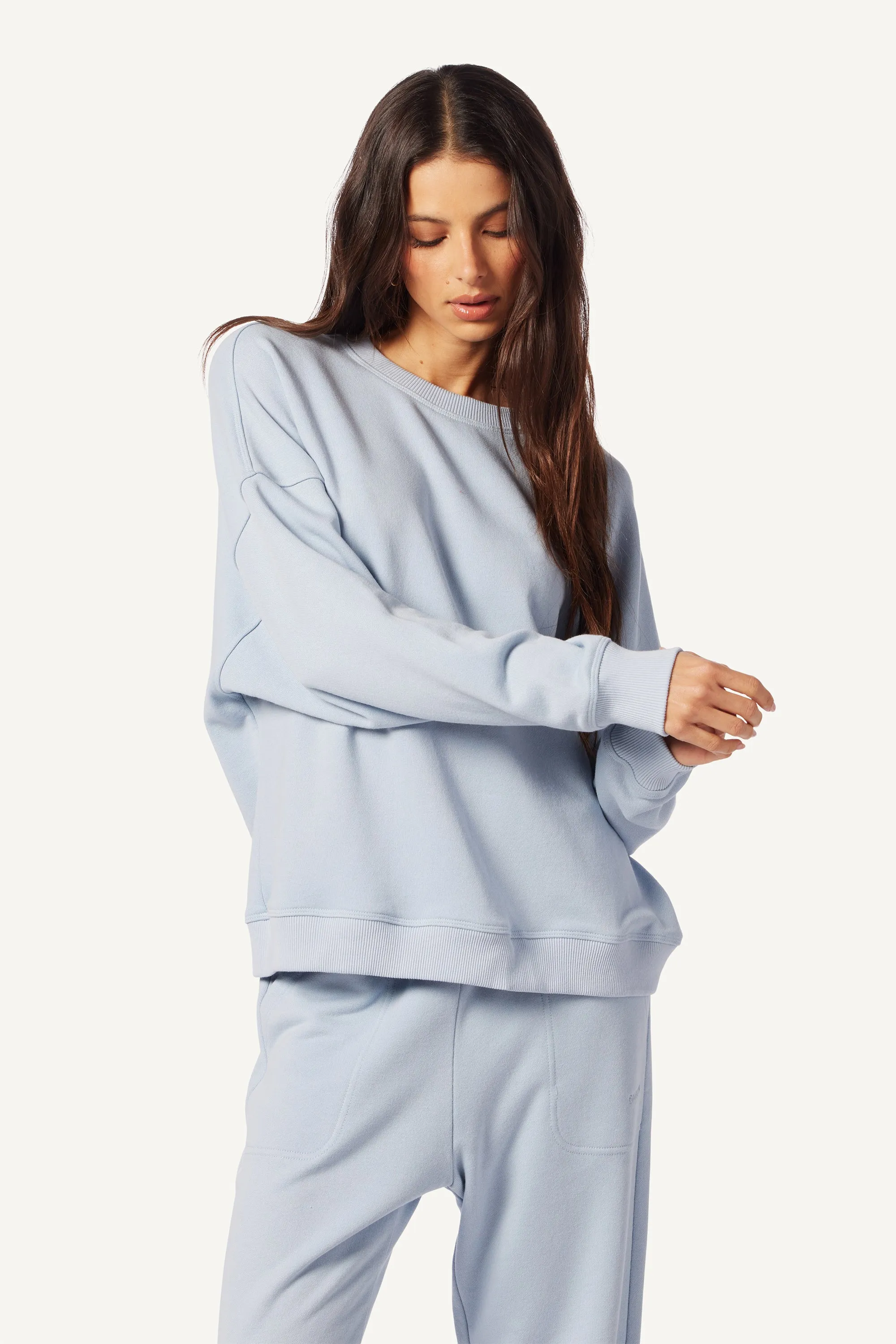 ROMY CLASSIC SWEATSHIRT | WHISPER sold by Sablyn