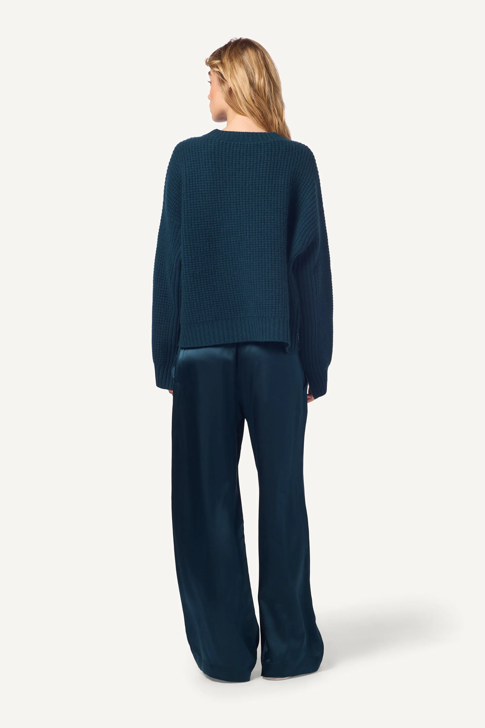 BRYNN WIDE LEG SILK PANT | COMPASS sold by Sablyn product image thumbnail 4