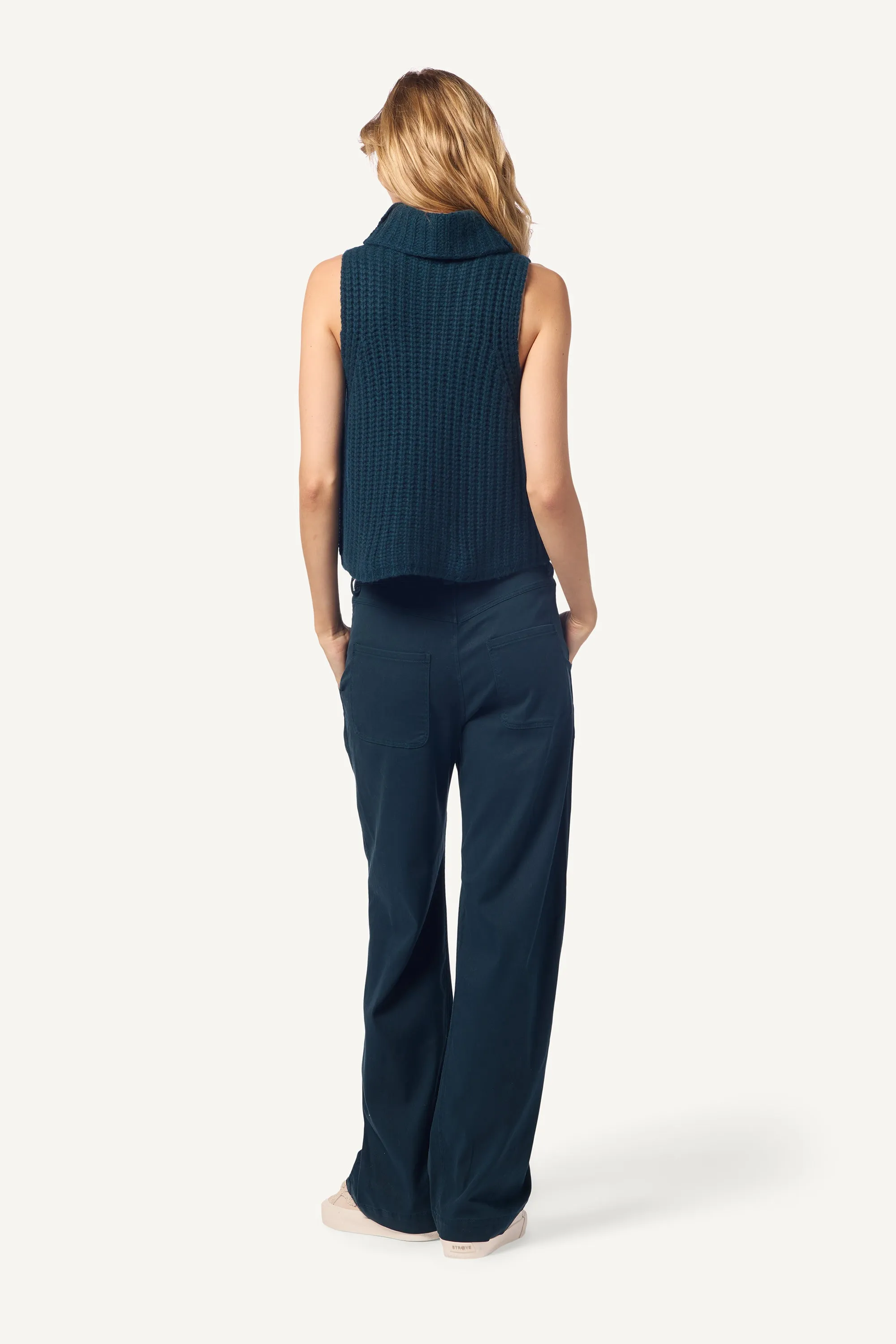 SAIGE CROPPED CASHMERE TURTLENECK | COMPASS sold by Sablyn product image thumbnail 3