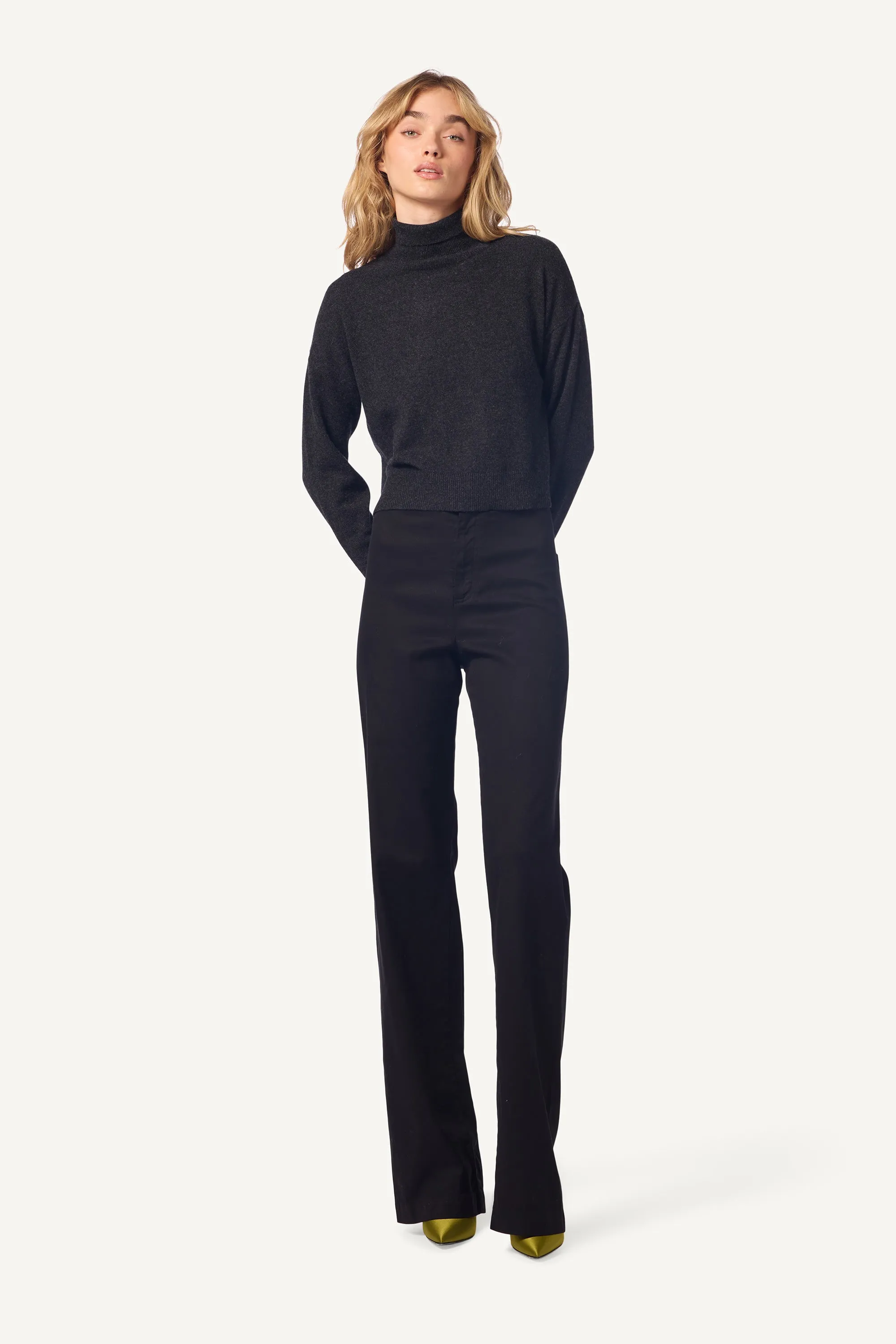 SABLE CASHMERE TURTLENECK SWEATER | ASPHALT CHARCOAL sold by Sablyn product image thumbnail 3