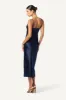 TAYLOR MIDI SILK SLIP DRESS | MIDNIGHT NAVY sold by Sablyn