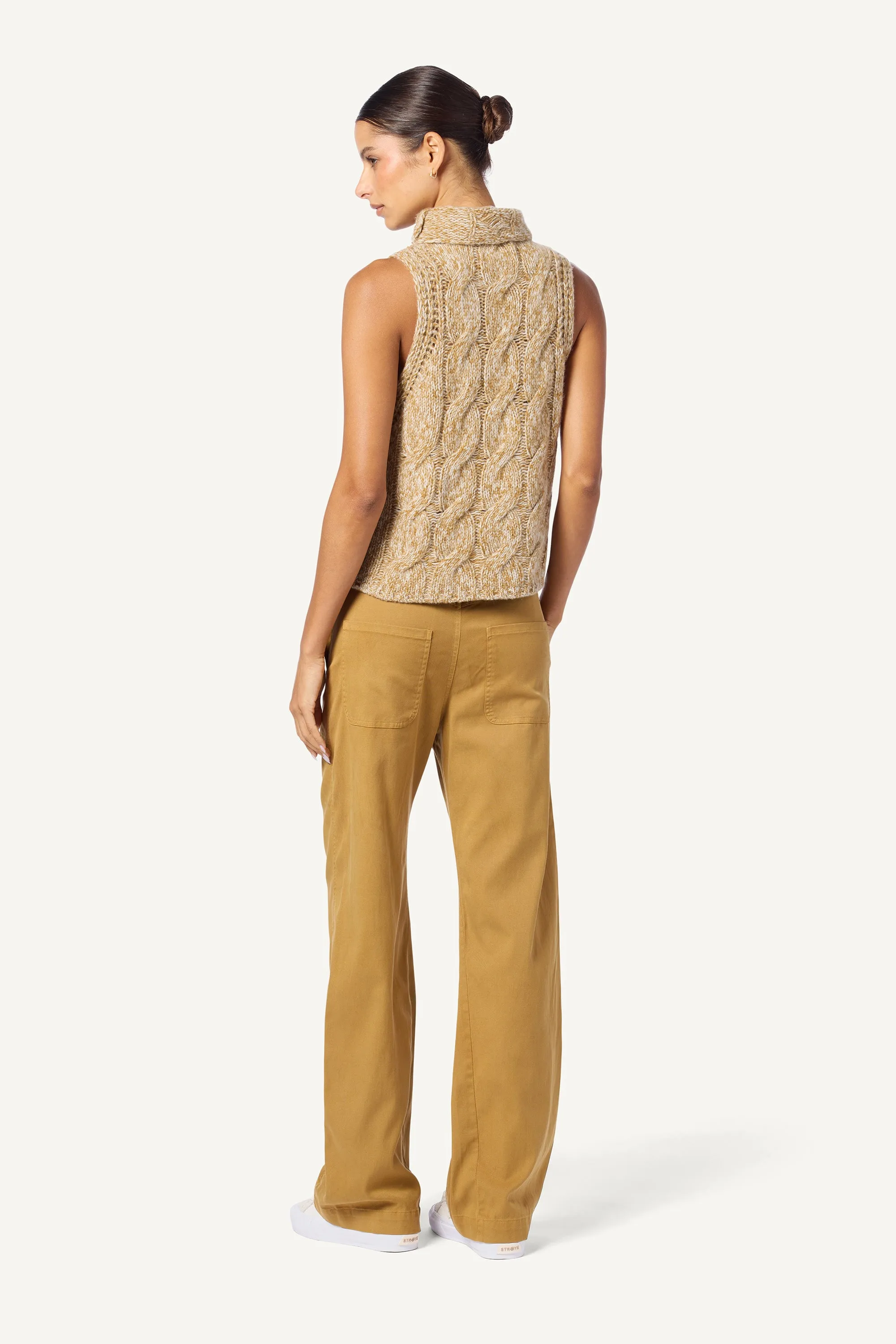 JOLENE FULL LENGTH UTILITY PANT | MATTE GOLD sold by Sablyn product image thumbnail 2