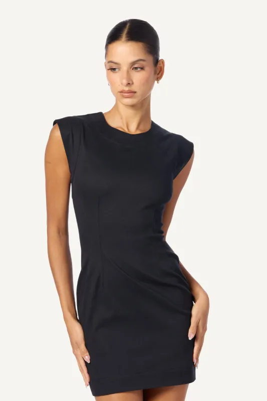 PALMA FITTED DRESS | BLACK sold by Sablyn