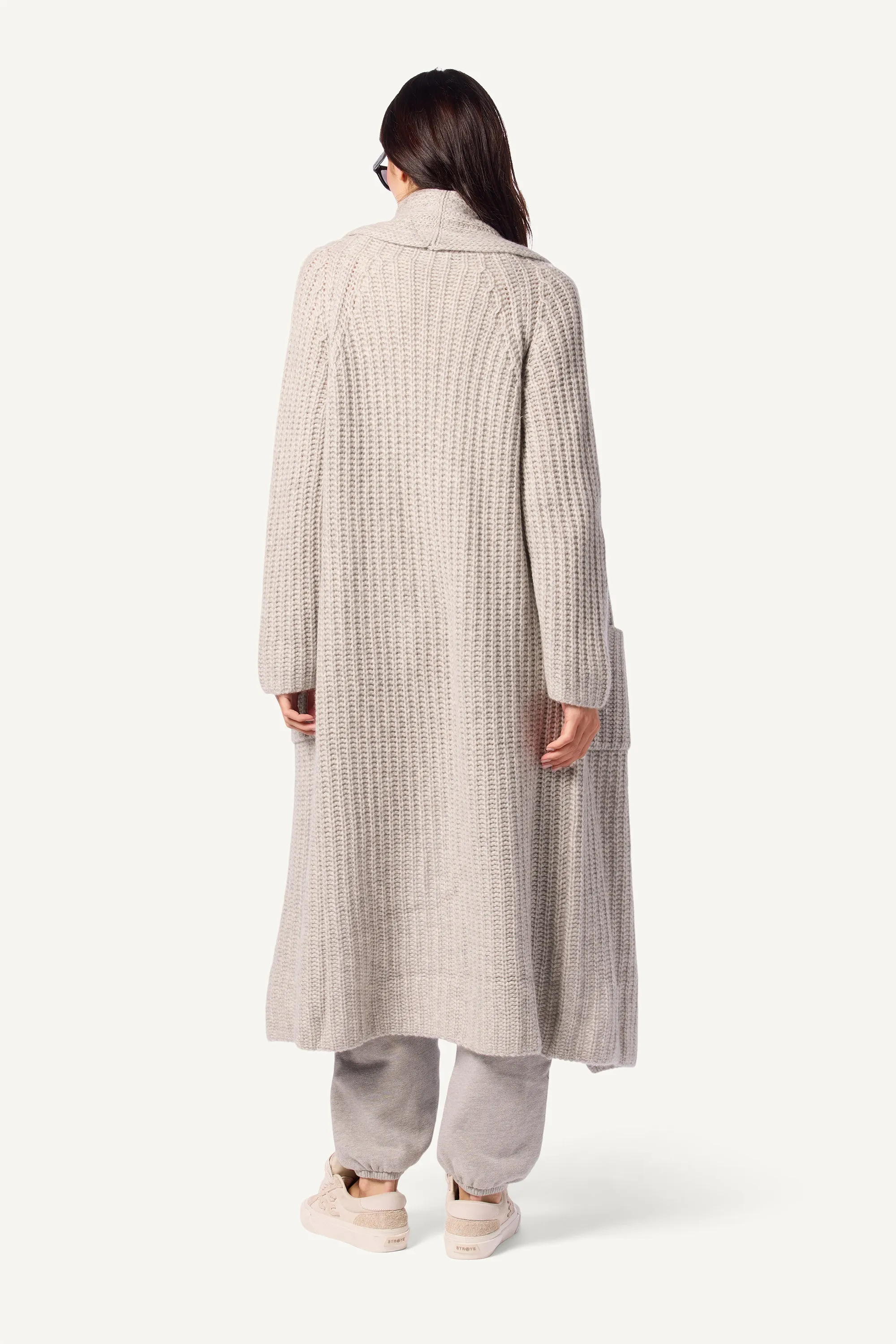 EDEN CASHMERE DUSTER WITH POCKETS | FOGGY sold by Sablyn product image thumbnail 2