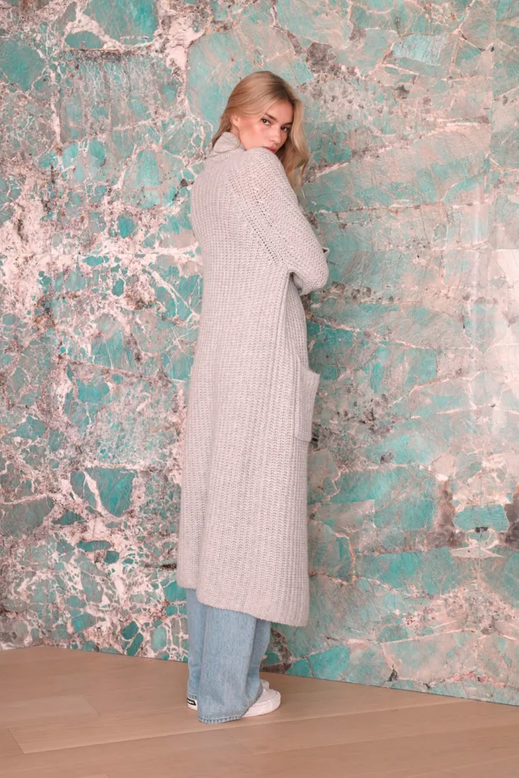 EDEN CASHMERE DUSTER WITH POCKETS | FOGGY sold by Sablyn product image thumbnail 5