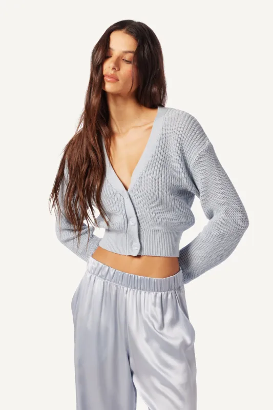 ECHO CASHMERE COTTON CASHMERE CARDIGAN | WHISPER sold by Sablyn
