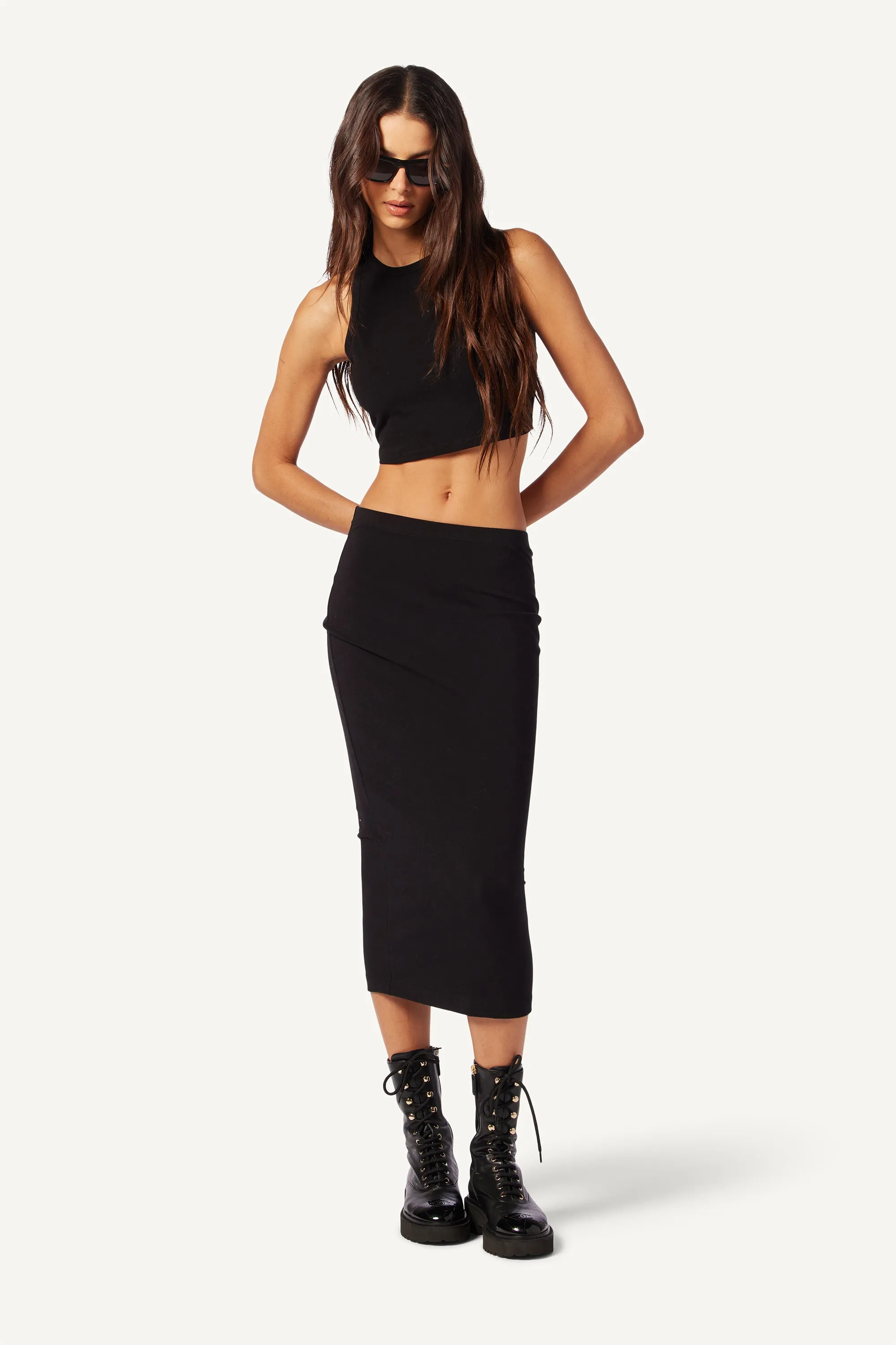 ZITA KNIT SKIRT | BLACK sold by Sablyn