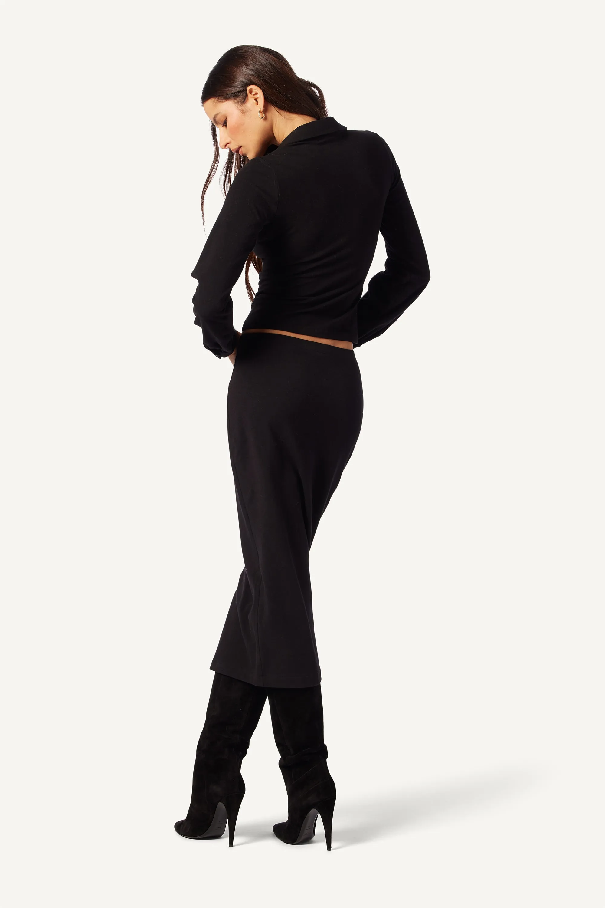 ZITA KNIT SKIRT | BLACK sold by Sablyn product image thumbnail 3