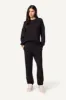 MASON LOW RISE RELAXED SWEATPANT W/ POCKETS | BLACK sold by Sablyn