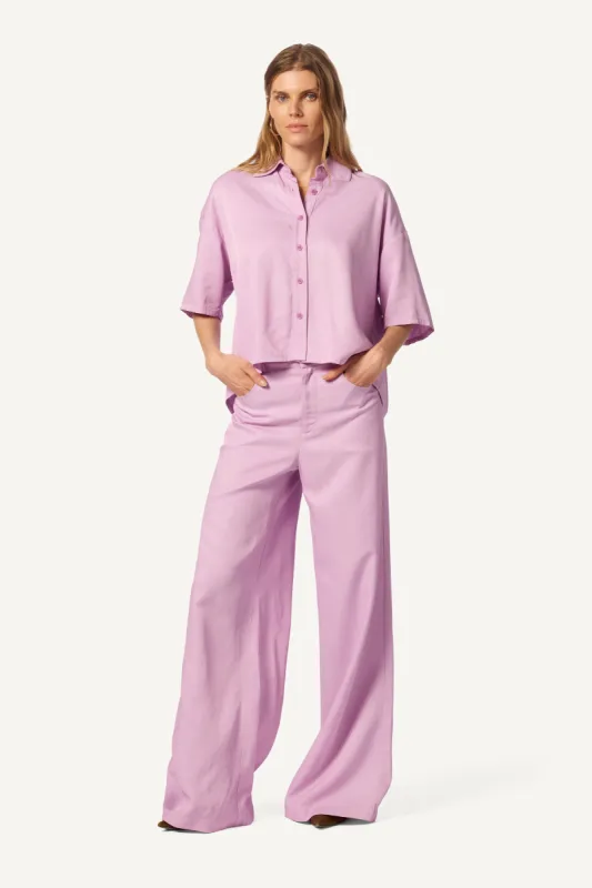 ADRIANNA EXAGGERATED WIDE LEG PANT | ORCHID sold by Sablyn