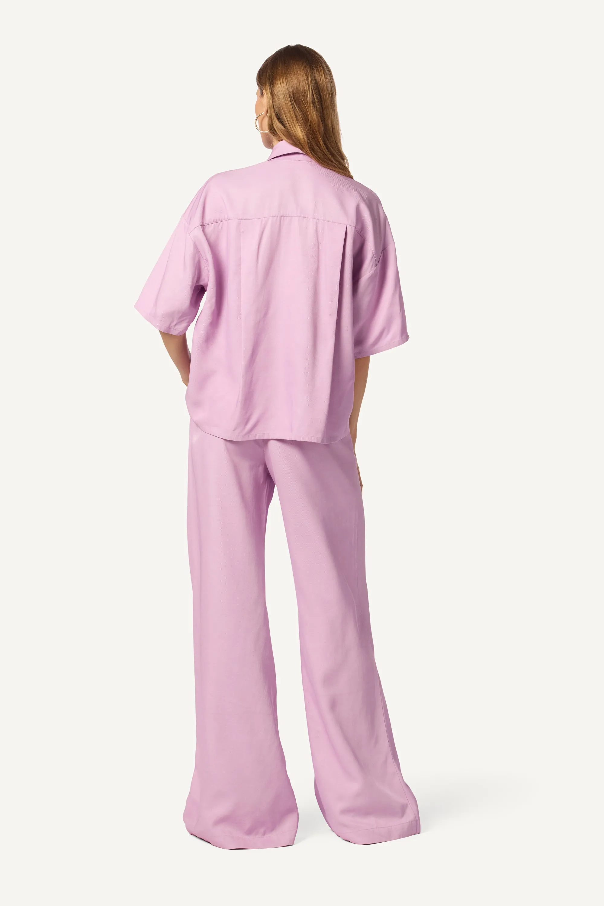 LUCY RELAXED COLLARED BUTTON UP | ORCHID sold by Sablyn product image thumbnail 5