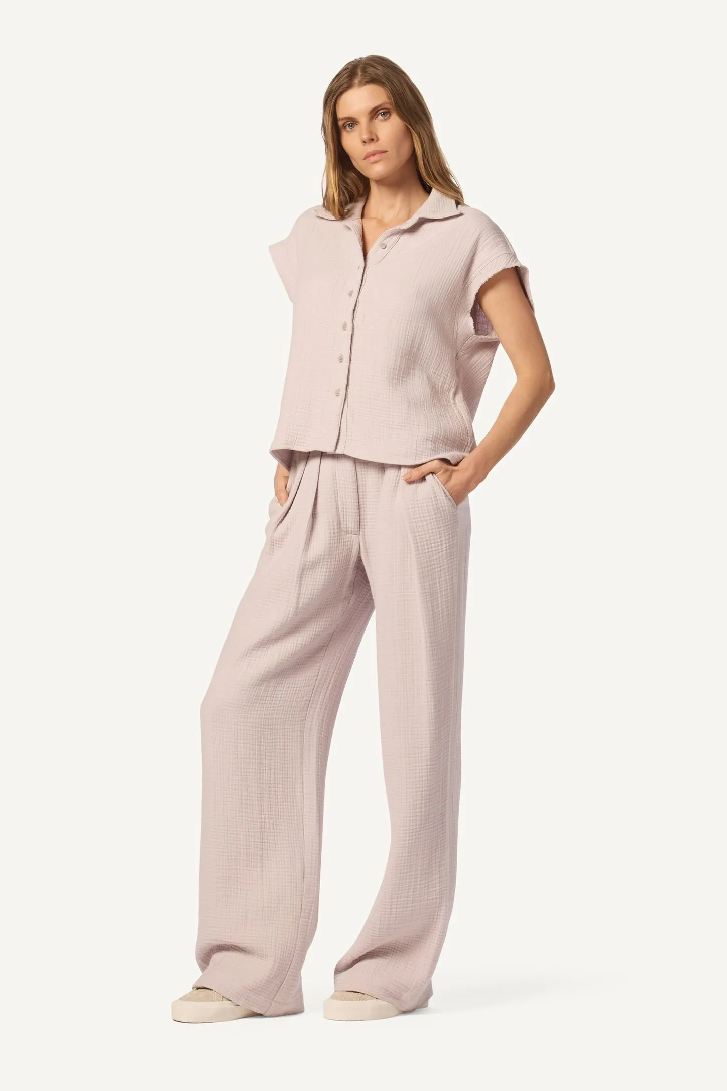 CALEB SHORT SLEEVE BUTTON DOWN | HIMALAYA sold by Sablyn product image thumbnail 3