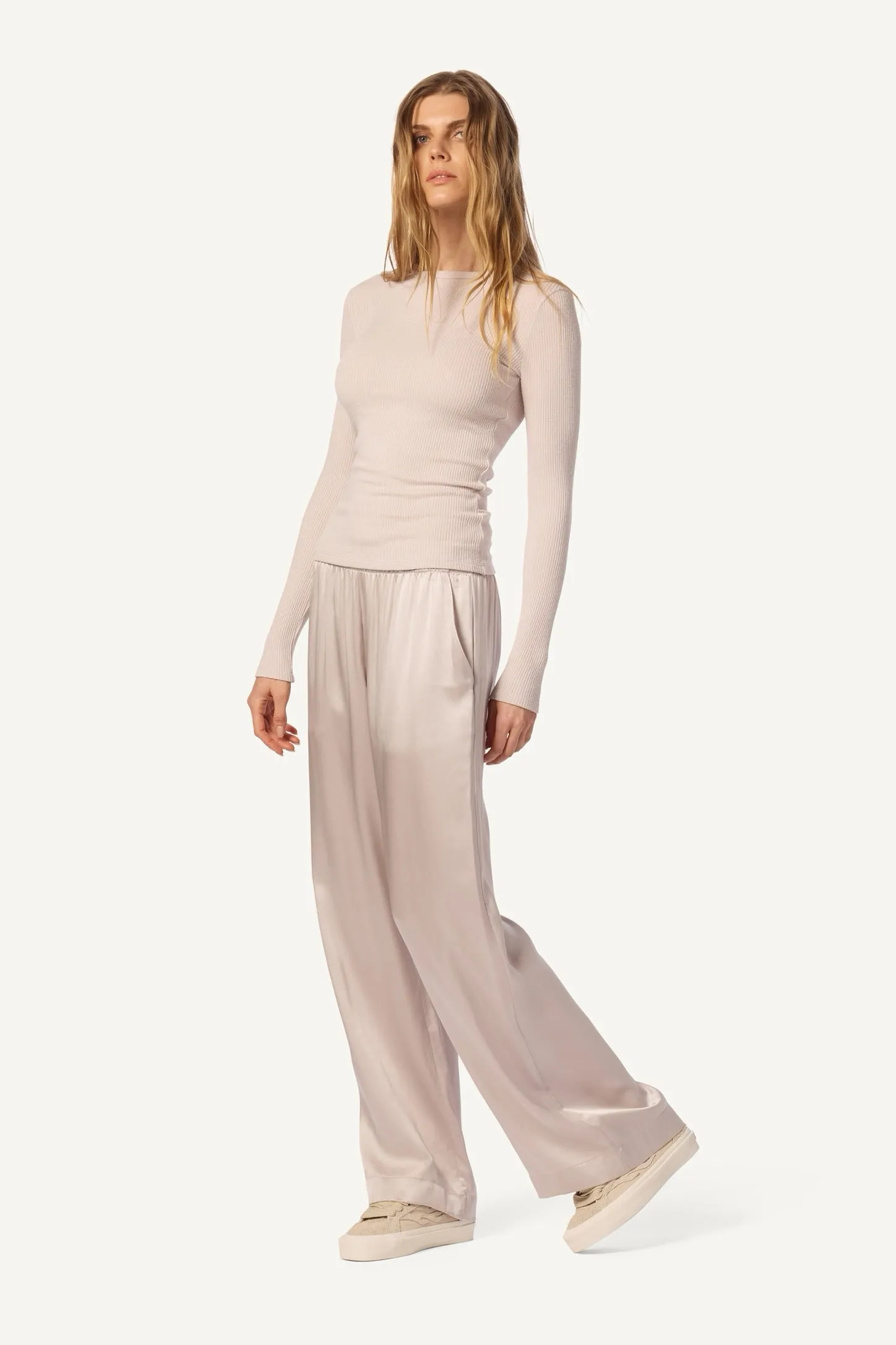 BRYNN WIDE LEG SILK PANT | HIMALAYA sold by Sablyn