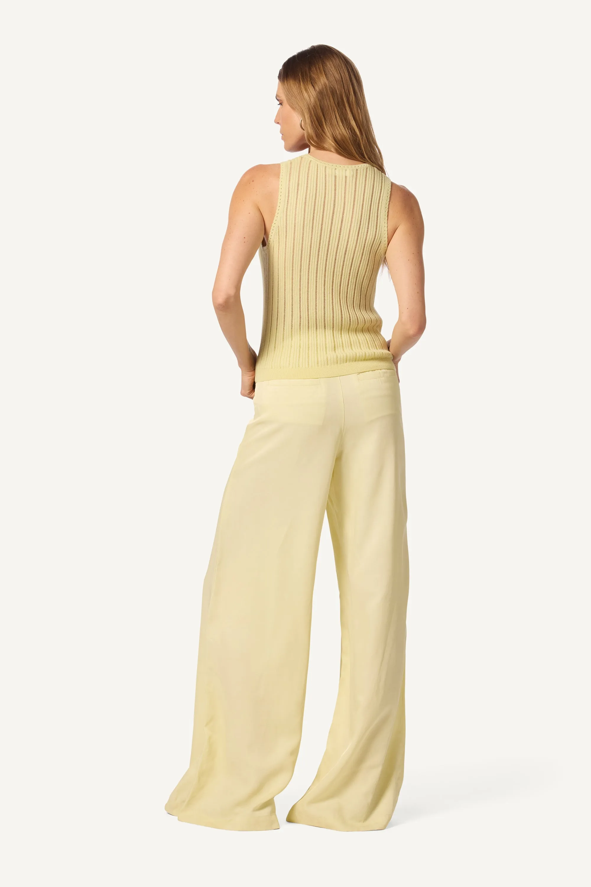 JUNA SCOOP NECK TANK | PALE CITRON sold by Sablyn product image thumbnail 4