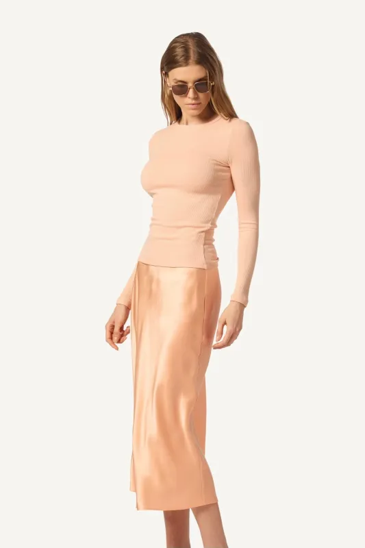 MIRANDA SILK SKIRT | SHERBET sold by Sablyn