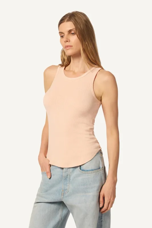 JAMEELA RACERBACK TANK | SHERBET sold by Sablyn