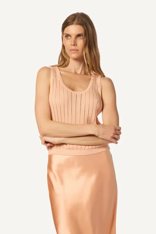 JUNA SCOOP NECK TANK | SHERBET sold by Sablyn