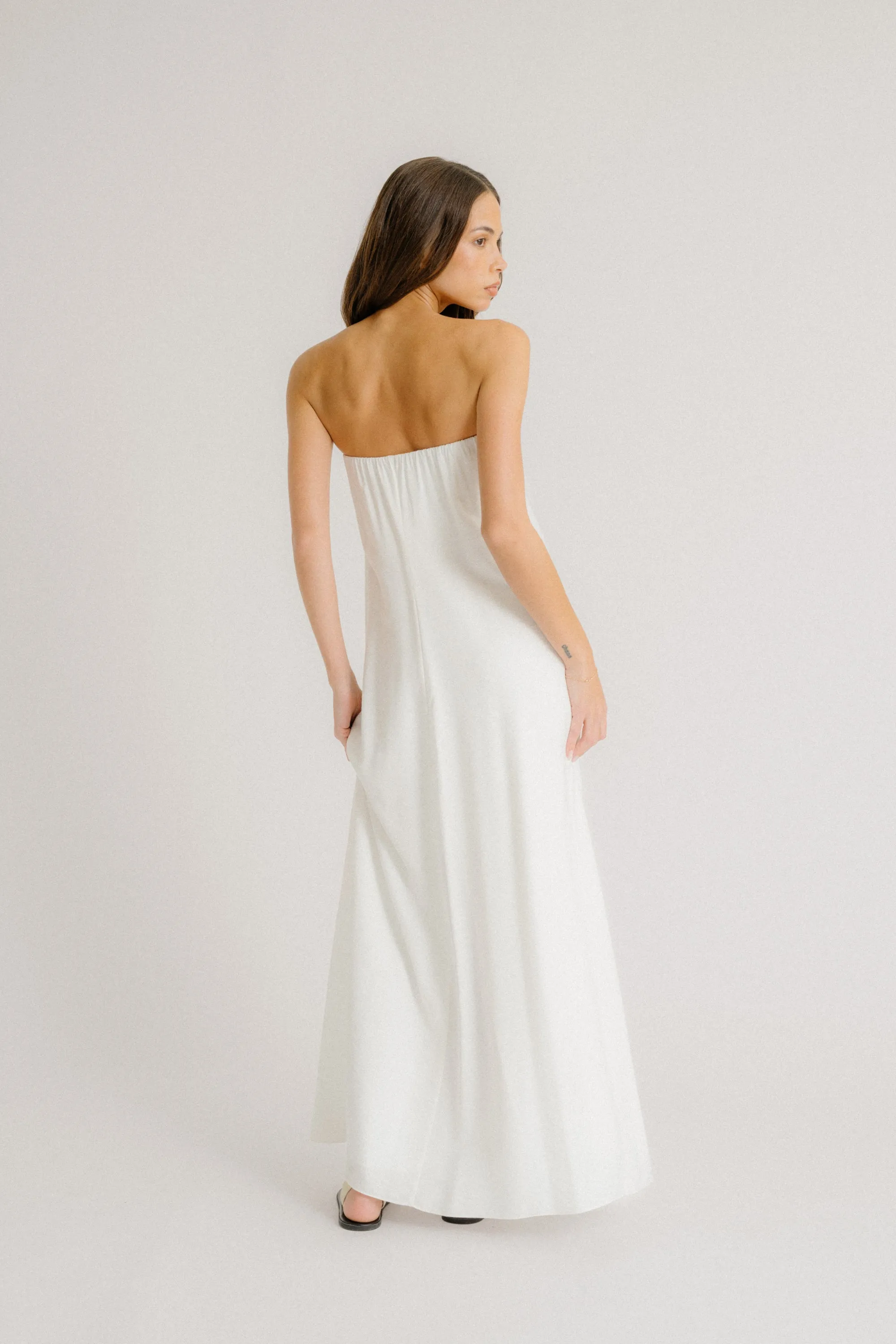 ARDEN STRAPLESS MAXI DRESS | WHITE sold by Sablyn product image thumbnail 2