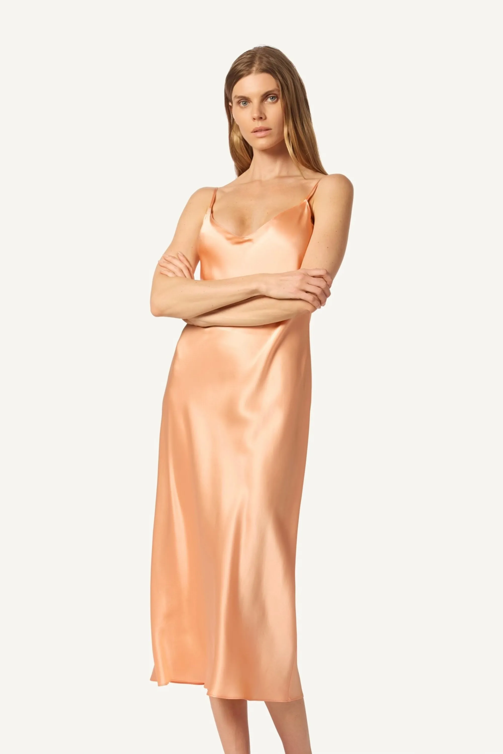 TAYLOR V-NECK SILK DRESS | SHERBET sold by Sablyn product image thumbnail 2