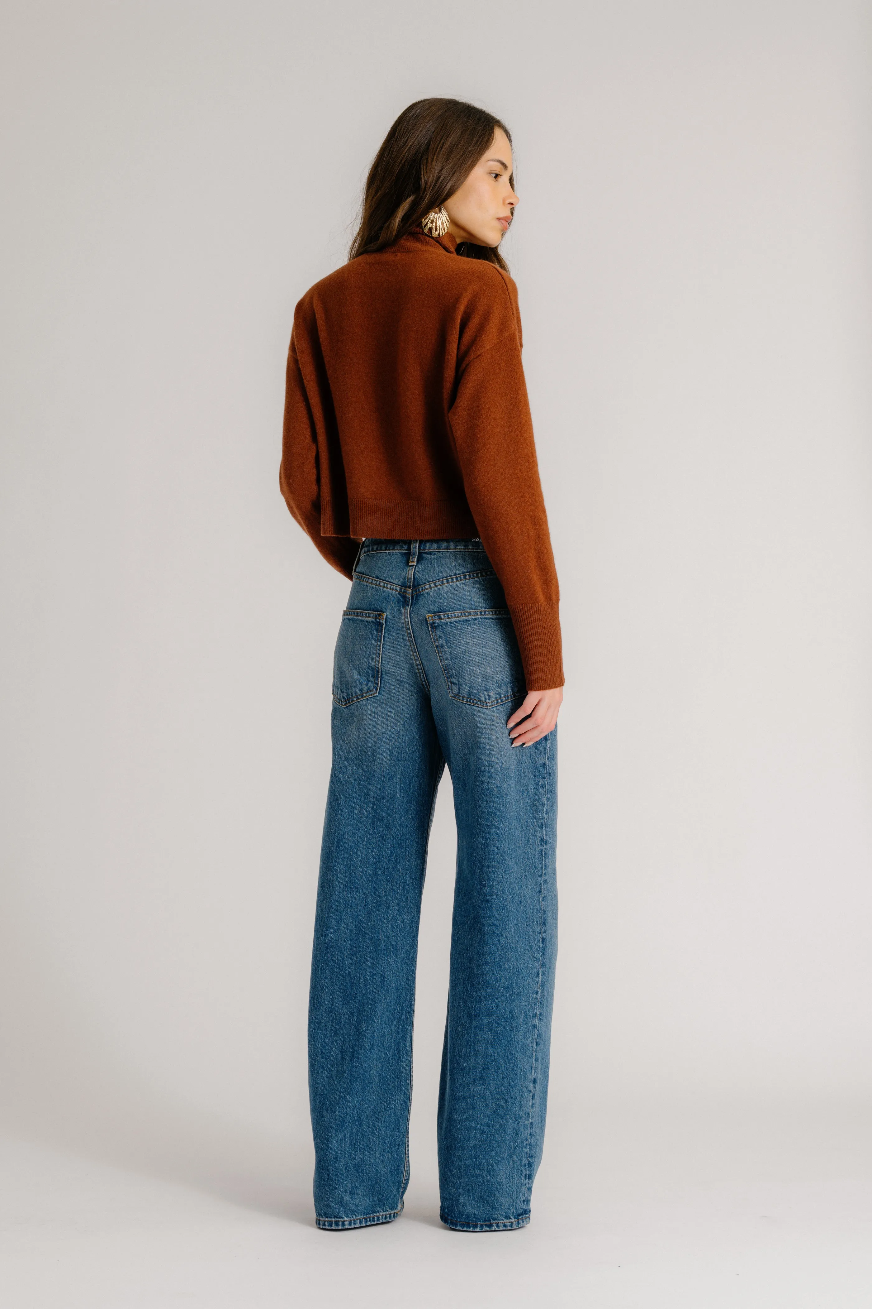 SABLE CASHMERE TURTLENECK SWEATER | MAHOGANY sold by Sablyn product image thumbnail 2
