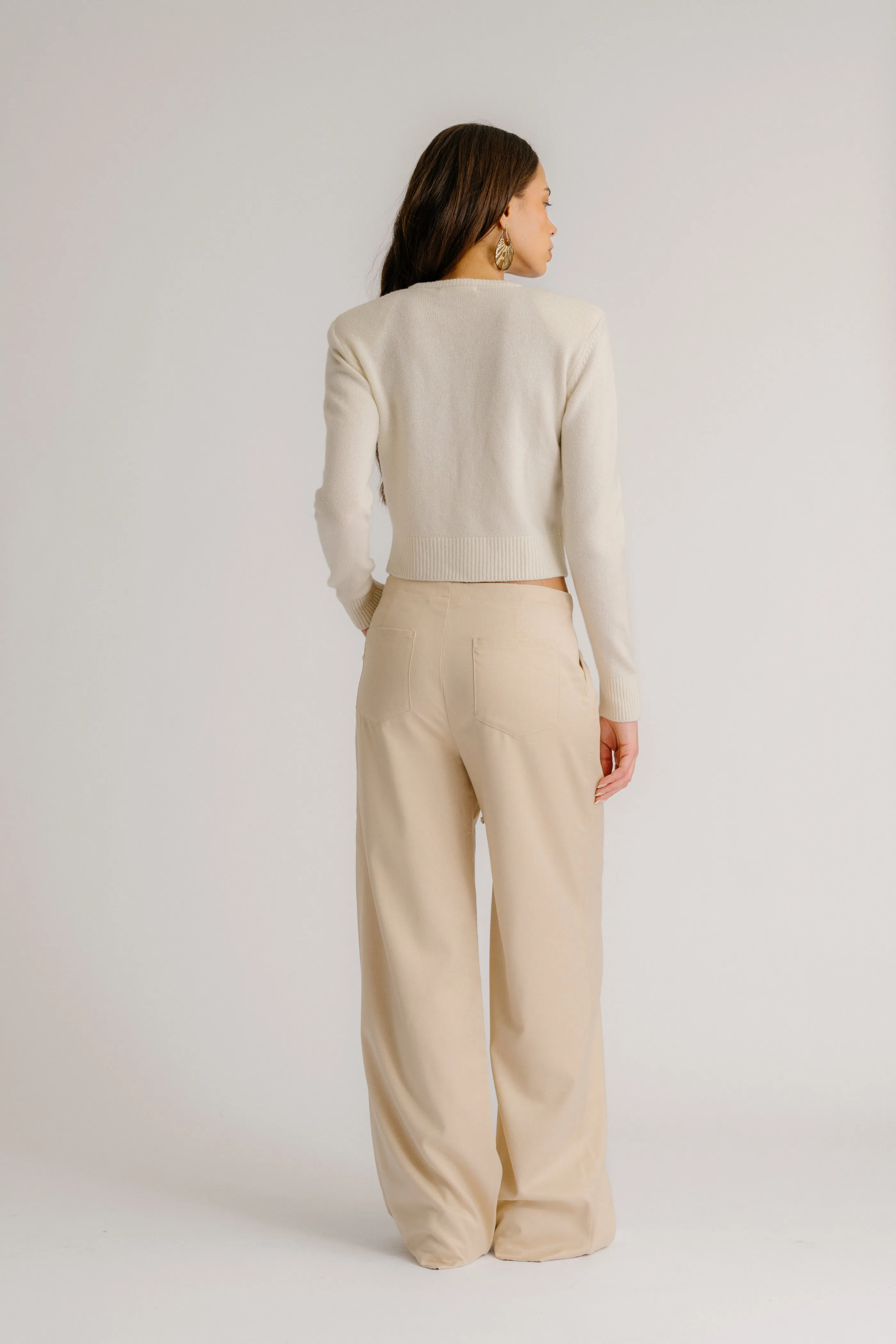 GEMMA PULL ON STRAIGHT LEG PANT | OATMEAL sold by Sablyn product image thumbnail 4