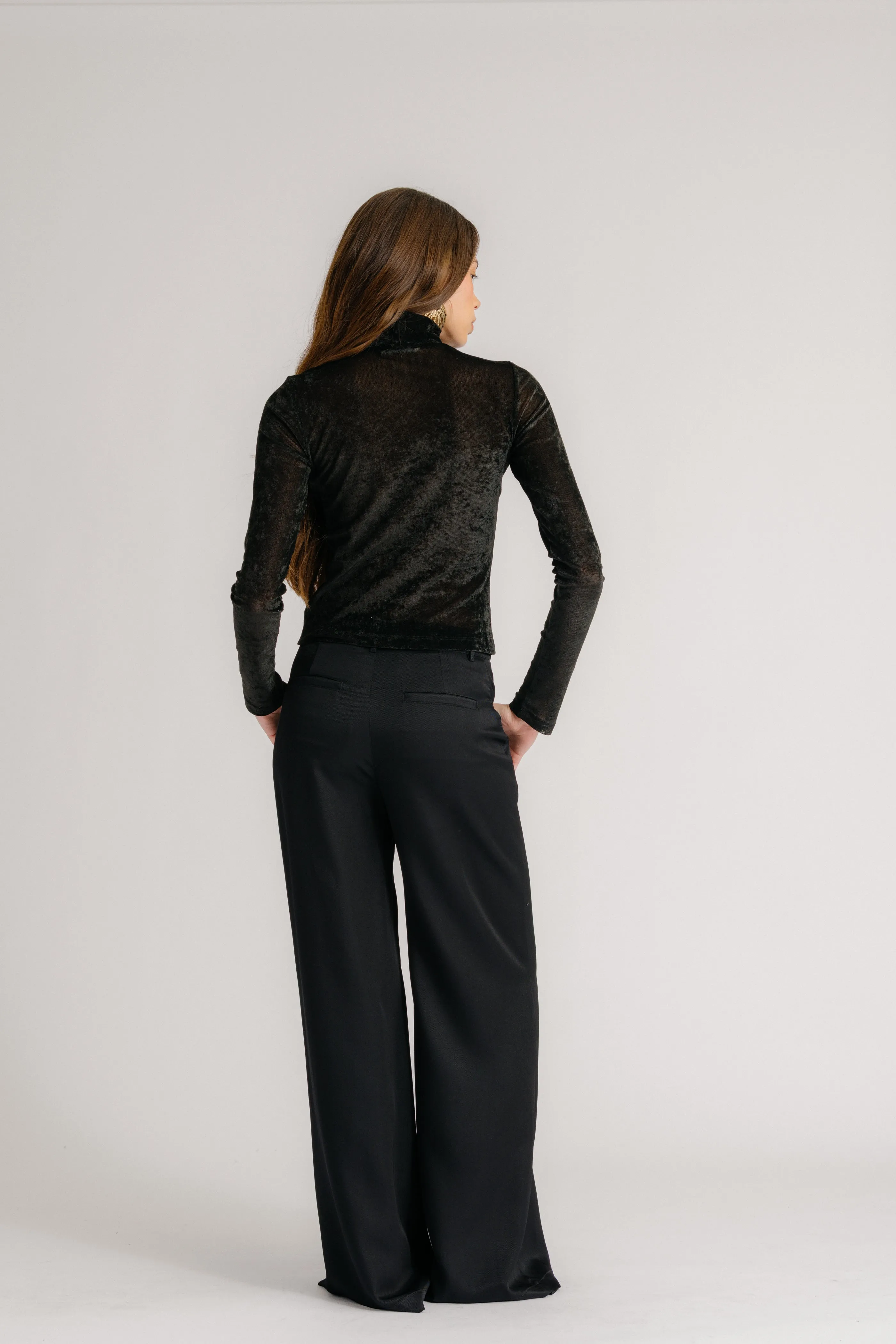 ADRIANNA EXAGGERATED WIDE LEG PANT | BLACK sold by Sablyn product image thumbnail 3