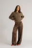 BRYNN WIDE LEG SILK PANT | SWISS BROWN sold by Sablyn