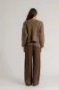 BRYNN WIDE LEG SILK PANT | SWISS BROWN sold by Sablyn