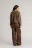 BRYNN WIDE LEG SILK PANT | SWISS BROWN sold by Sablyn