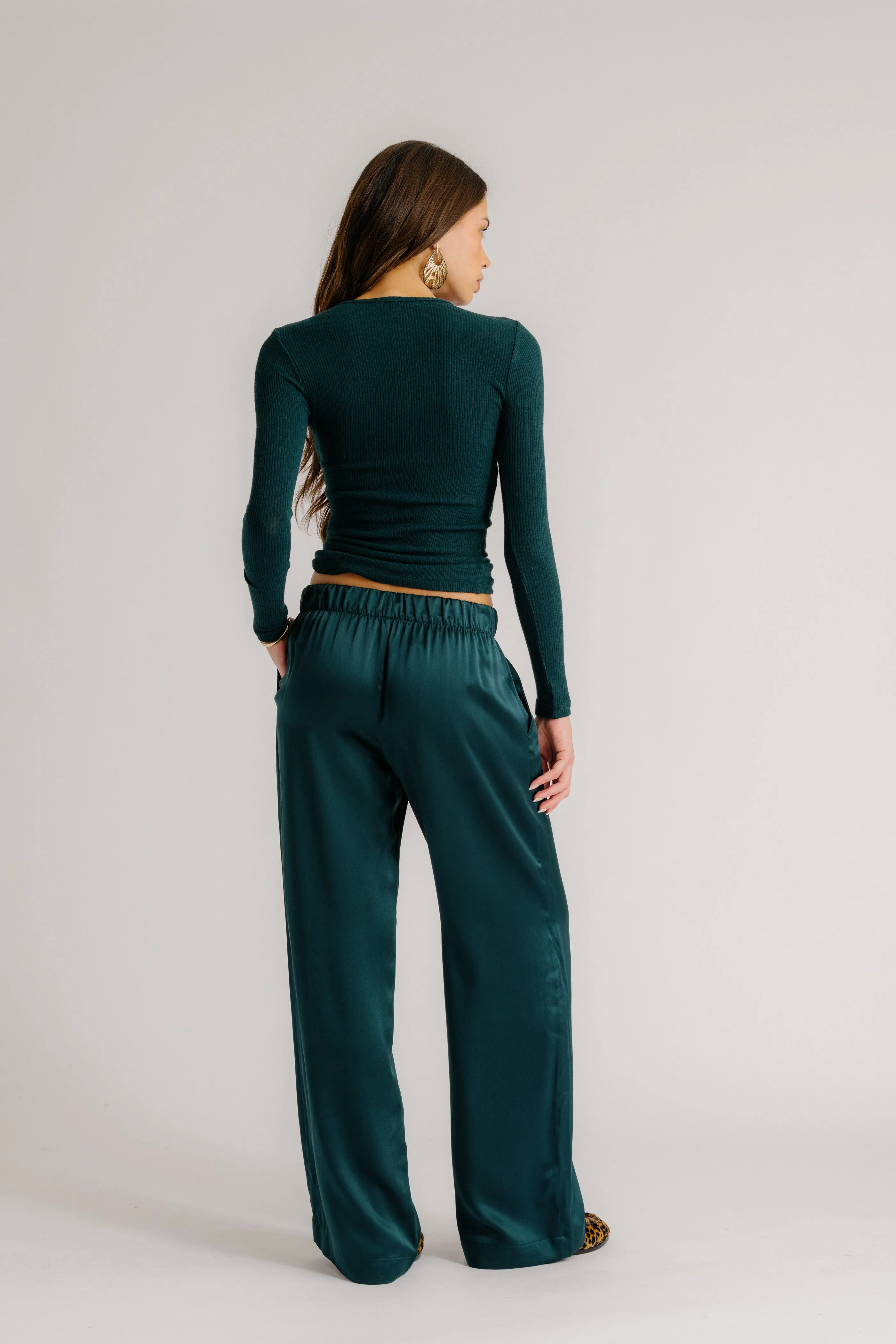 BRYNN WIDE LEG SILK PANT | SACRAMENTO sold by Sablyn product image thumbnail 3